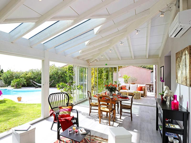 Extension maison bois - Veranda Extension à Salon de Provence